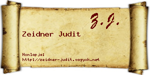Zeidner Judit névjegykártya